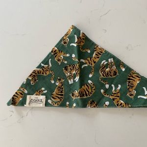 Tiger Print Dog Bandana